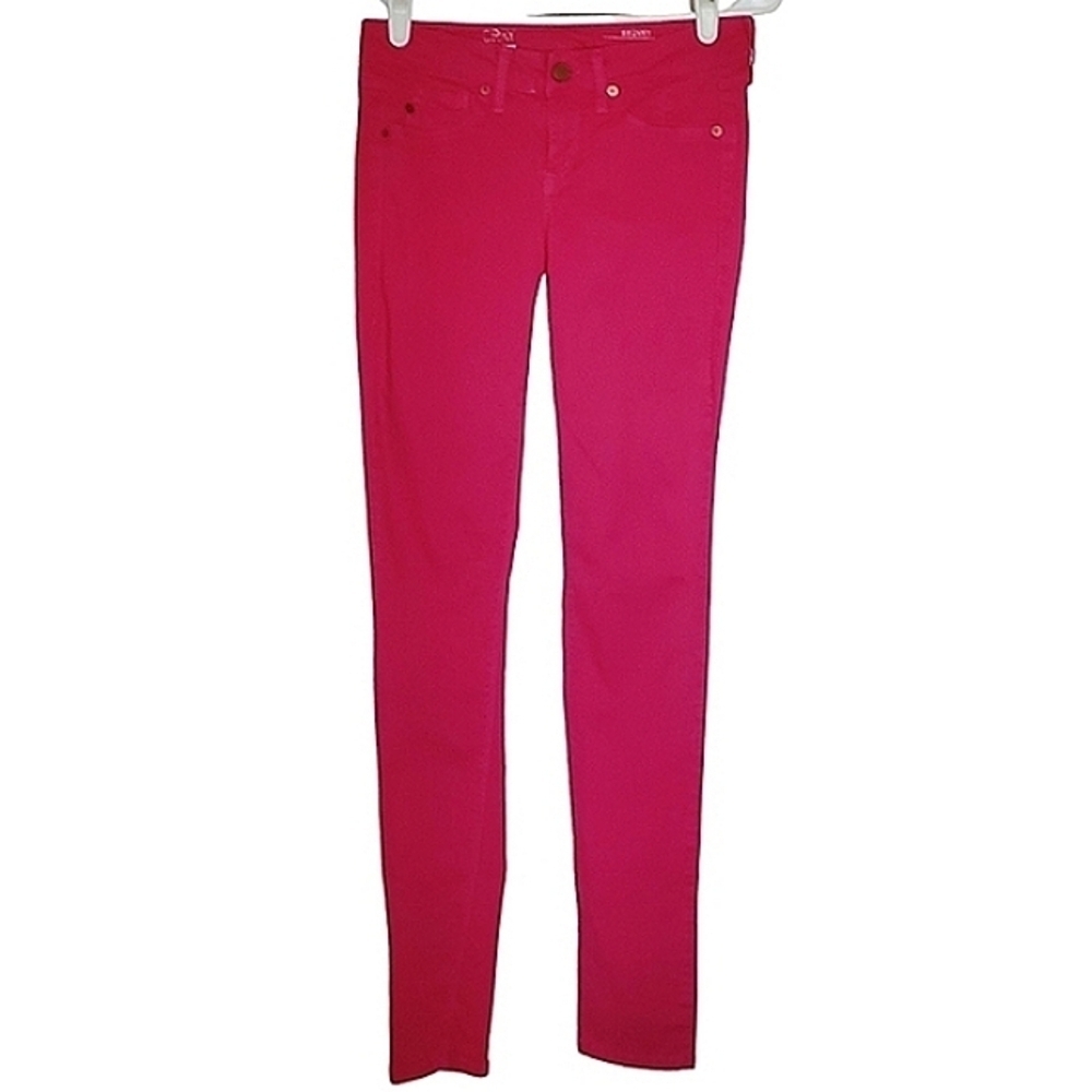 2521 * Gray Saks Fifth Avenue Skinny Jeans Hot Pink Size 25